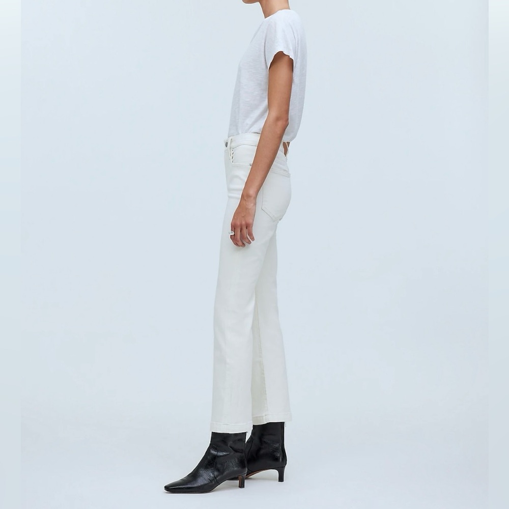 NWT Madewell Petite Mid-Rise Kick Out, Vintage Canvas, size 26 petite, 26P $148 - Picture 3 of 8